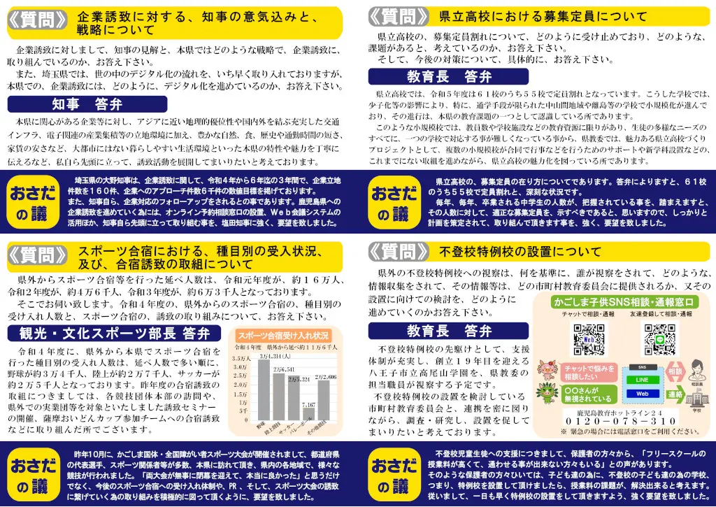 おさだ康秀県政通信vol16